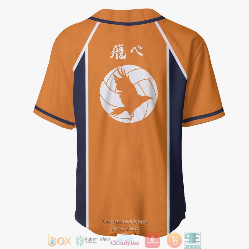 Karasuno Haikyuu Orange Baseball Jersey Shirt 3 Karasuno Haikyuu Orange Baseball Jersey Shirt 1 2