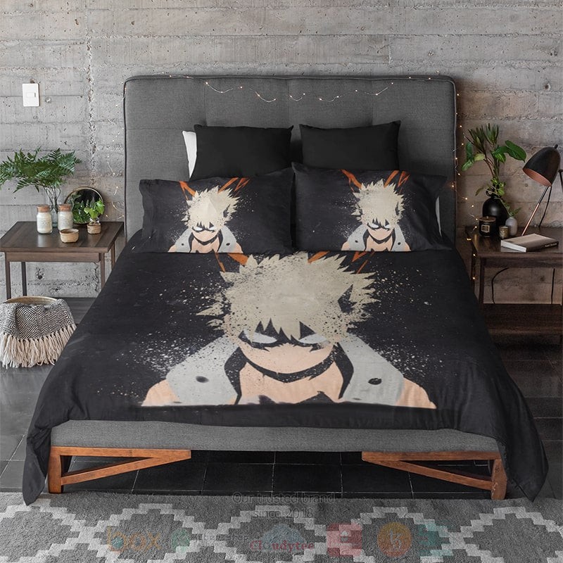 Katsuki Bakugo Sleek Explosion Style MHA Bedding Set 1