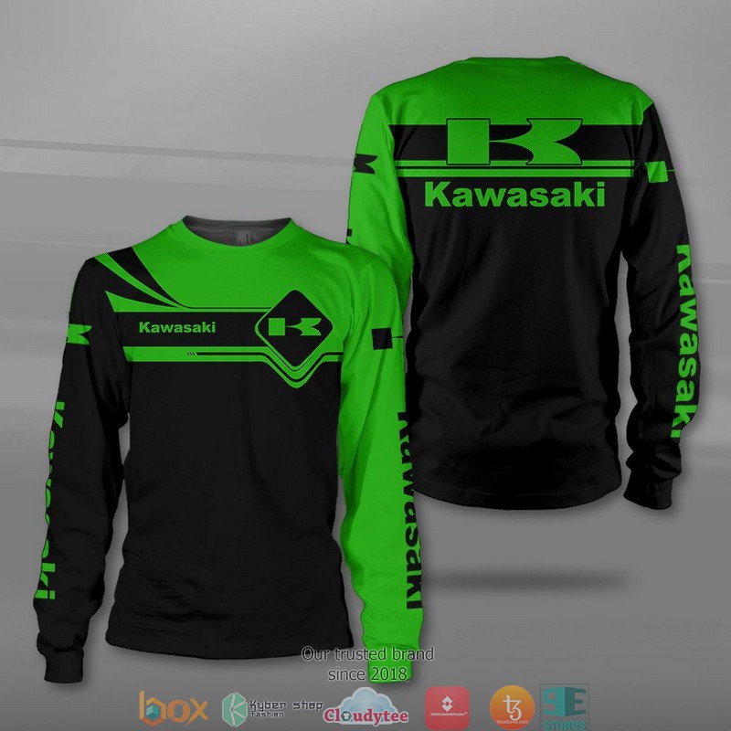 Kawasaki Car Motor 3D Shirt, Hoodie 3 Kawasaki Car Motor 3D Shirt Hoodie 1 2