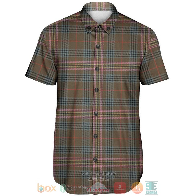 NEW Kennedy Weathered Tartan Hawaii Shirt 2 Kennedy Weathered Tartan Hawaiian Shirt 1