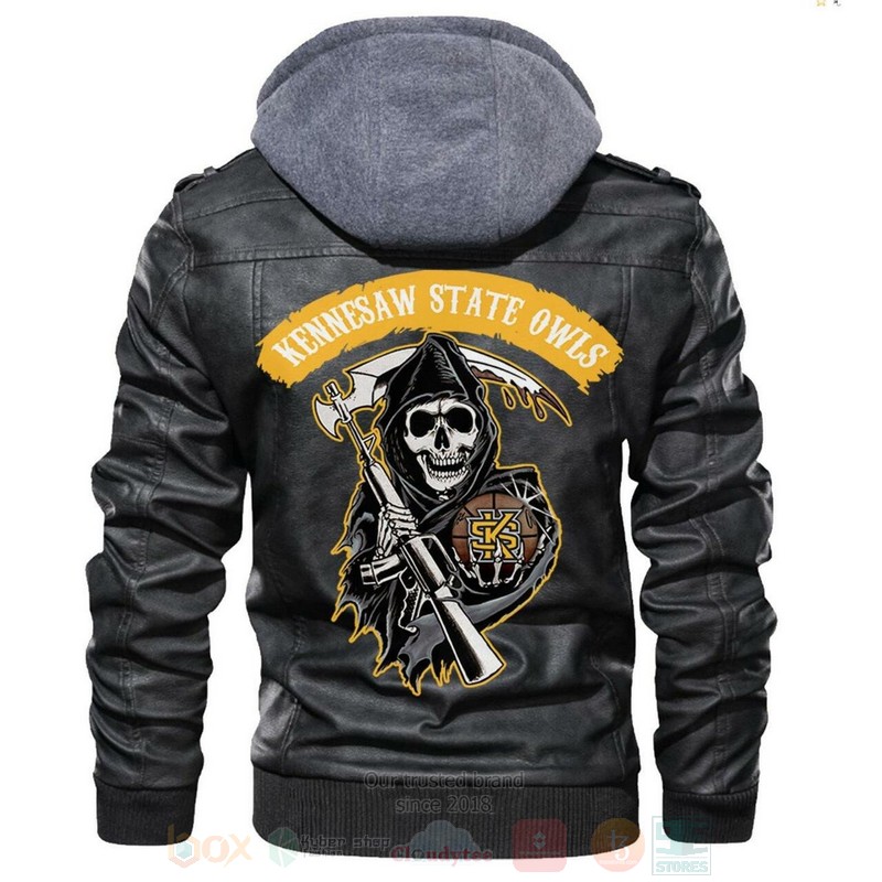 Kennesaw State Owls NCAA Basketball Sons of Anarchy Blacks Leather Jacket