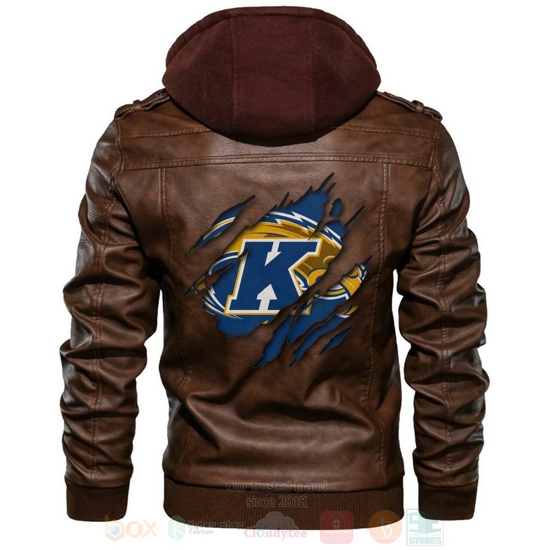 BEST Kent State Golden Flashes NCAA Champions Browns Zipper Jacket Leather 1 Kent State Golden Flashes NCAA Browns Leather Jacket