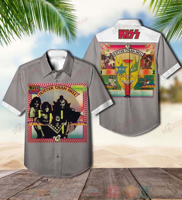 Kiss Hotter than Hell Album Hawaiian Shirt