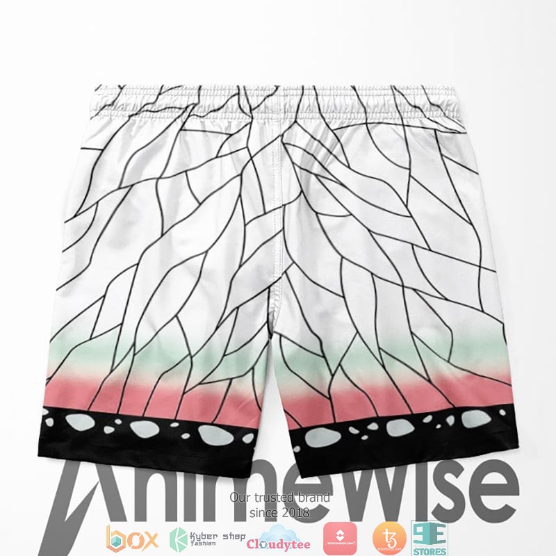 Kocho Sinobou Insect Pillar Classic Butterfly Pattern Demon Slayer Kimetsu No Yaiba Shorts 1