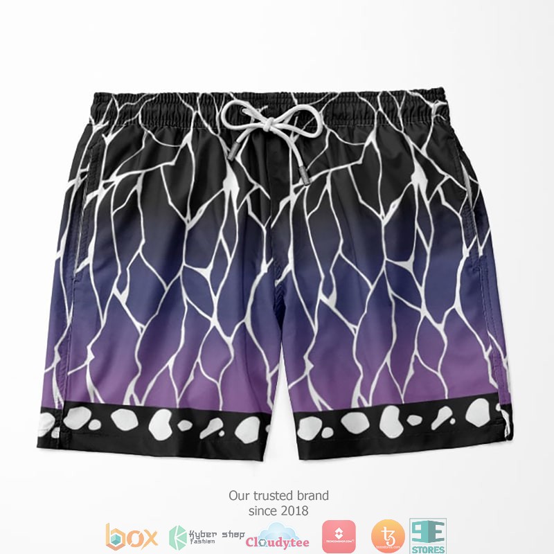 Kochou Shinobu Hashira Pattern Demon slayer Shorts 1 Kochou Shinobu Hashira Pattern Demon slayer Shorts