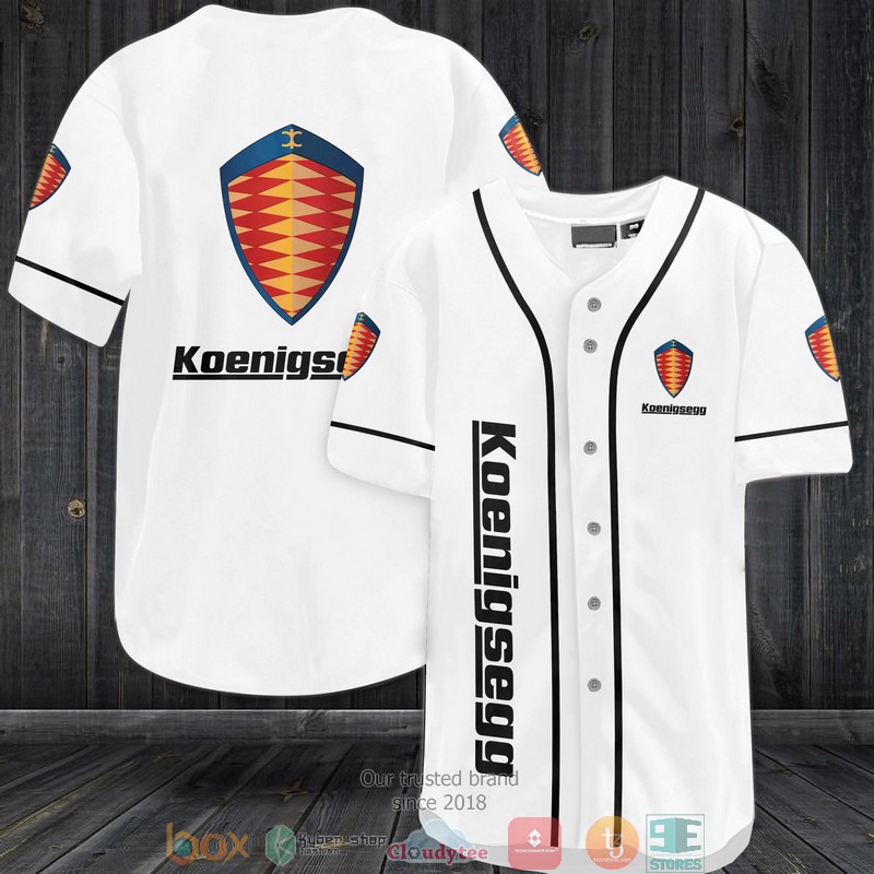 Koenigsegg Automotive AB White Baseball Jersey