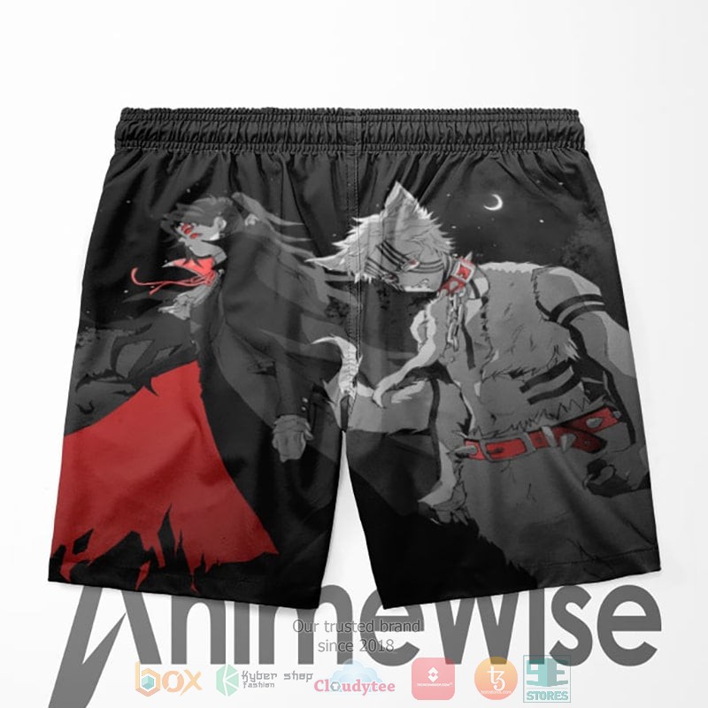 HOT Kokushibou Akaza Uppar Moon Demon Art Beach Shorts 2 Kokushibou Akaza Uppar Moon Demon Art shorts 1