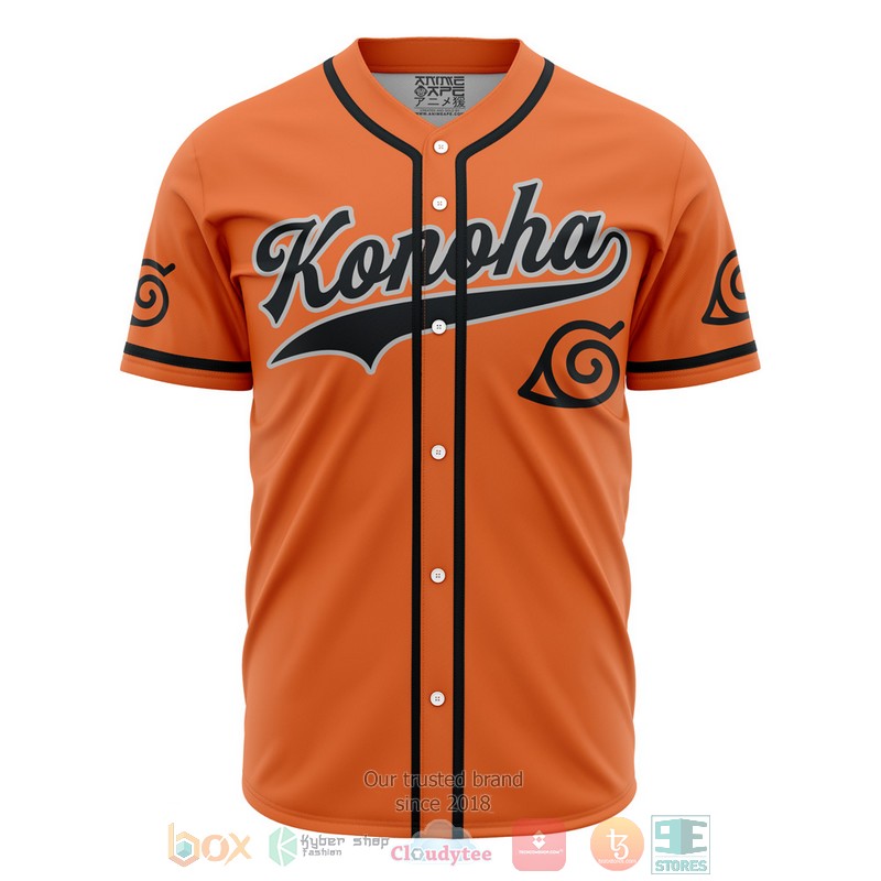 Konoha Uzumaki Naruto Baseball Jersey