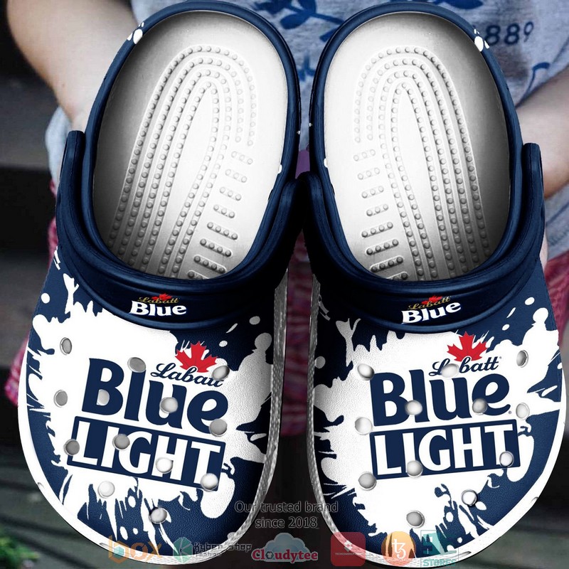Labatt Blue Light Drinking Crocband Clog Shoes 1 Labatt Blue Light Drinking Crocband Clog Shoes