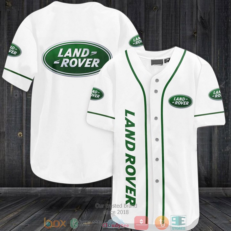Land Rover White Baseball Jersey