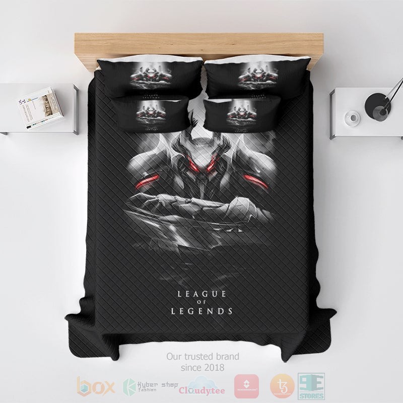 HOT League Of Legends Eternum Nocturne Skin Bedroom Bedding Set 3 League Of Legends Eternum Nocturne Skin Bedding Set 1 2