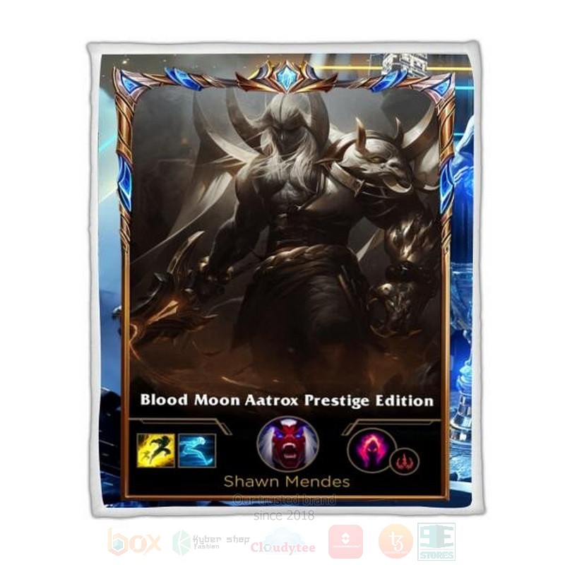 League of Legends Aatrox Custom Name Sherpa Blanket
