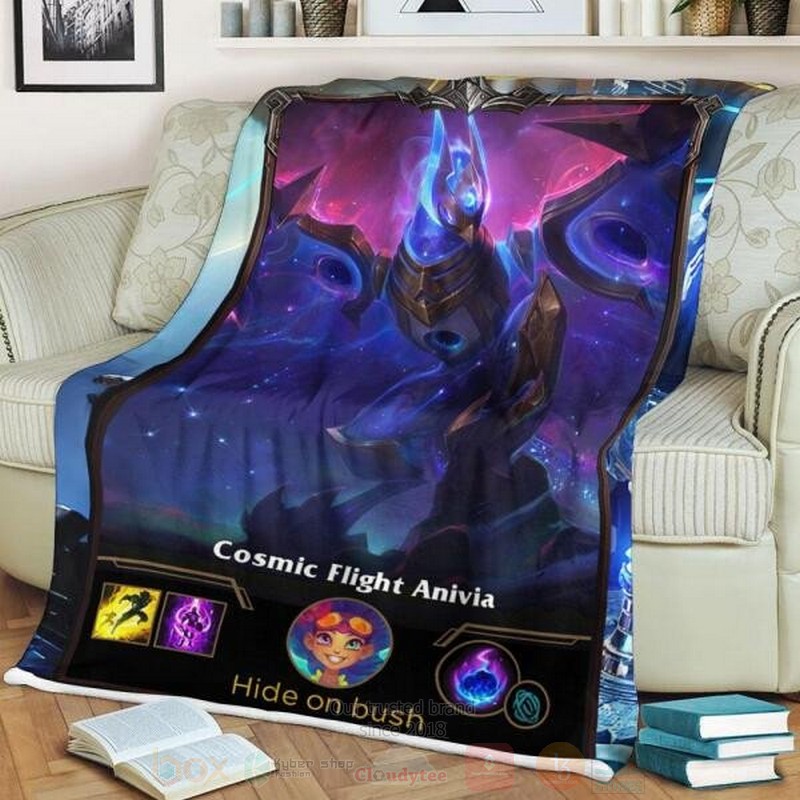 League of Legends Anivia Custom Name Sherpa Blanket 1