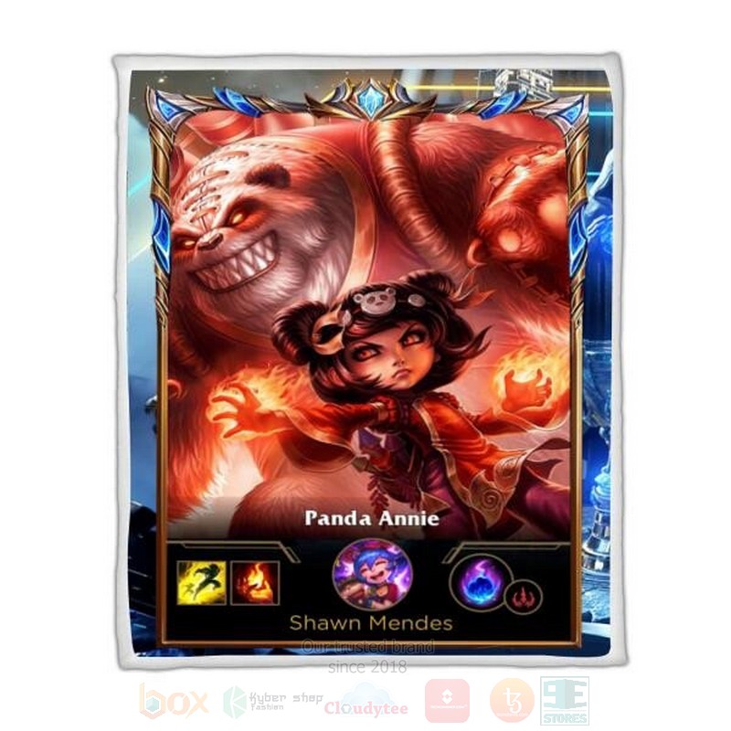League of Legends Annie Custom Name Sherpa Blanket