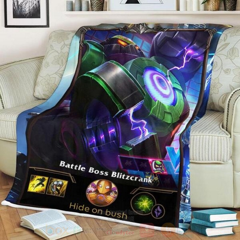 League of Legends Blitczrank Custom Name Sherpa Blanket 1