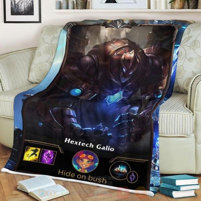League of Legends Galio Custom Name Sherpa Blanket 1