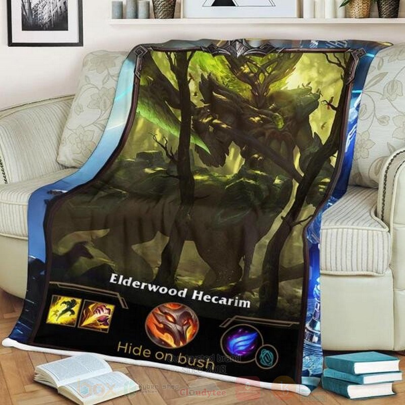 League of Legends Hecarim Custom Name Sherpa Blanket 1