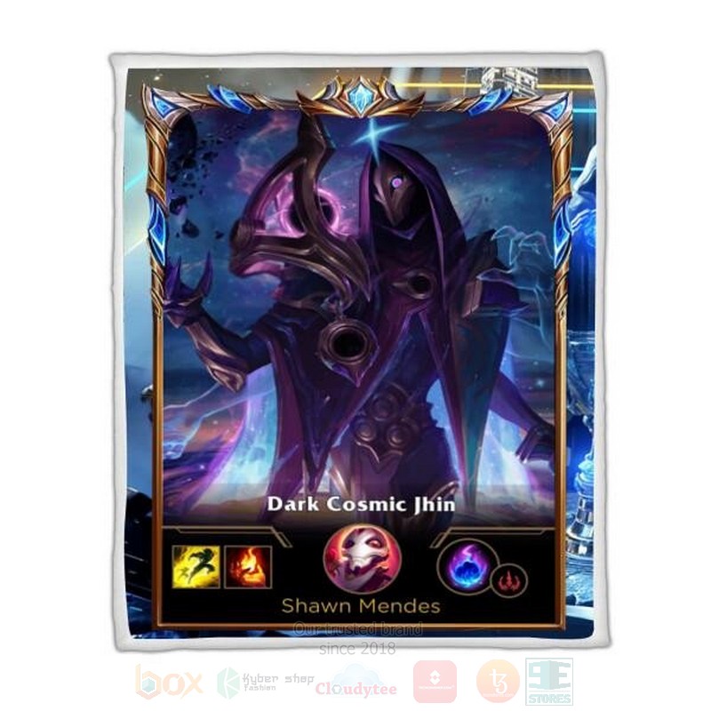 League of Legends Jhin Custom Name Sherpa Blanket