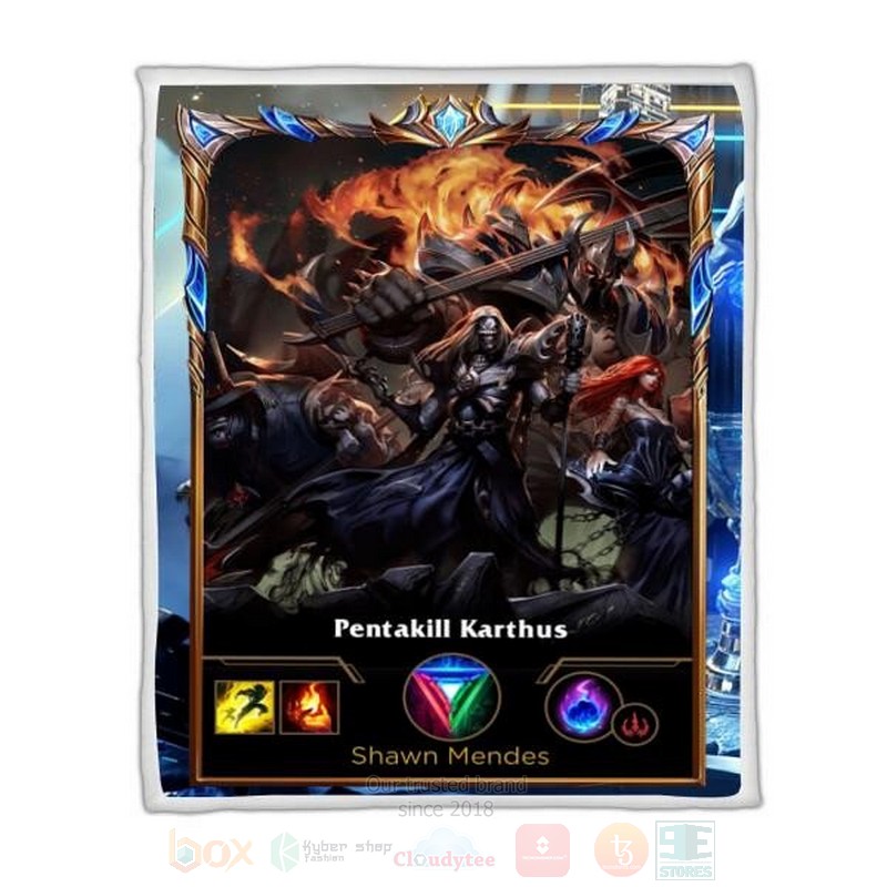 League of Legends Kathurs Custom Name Sherpa Blanket