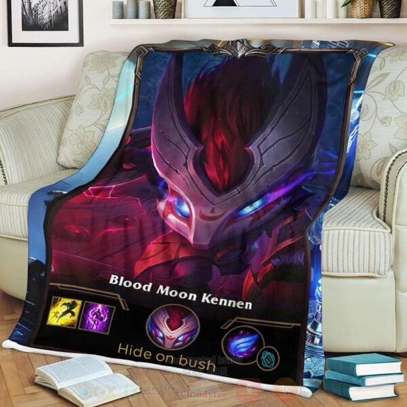 League of Legends Kennen Custom Name Sherpa Blanket 1