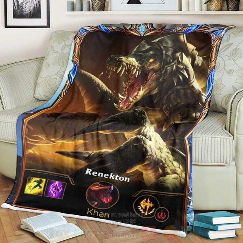League of Legends Renekton Custom Name Sherpa Blanket 1