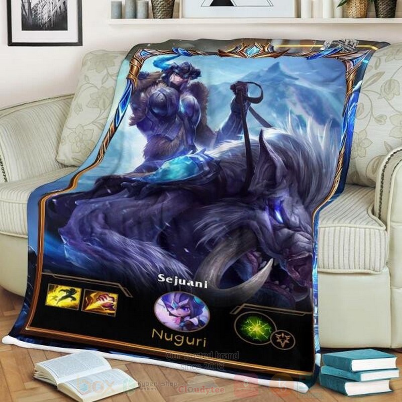 League of Legends Sejuani Custom Name Sherpa Blanket 1