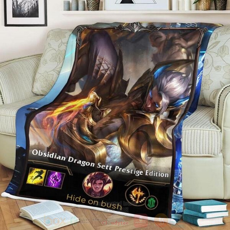 League of Legends Sett Custom Name Sherpa Blanket 1