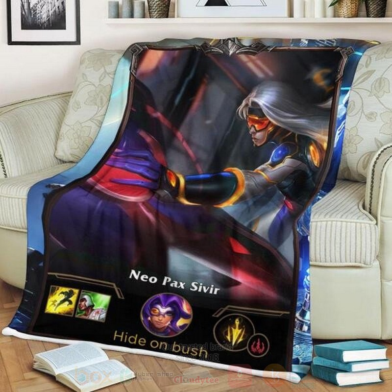 League of Legends Sivir Custom Name Sherpa Blanket 1