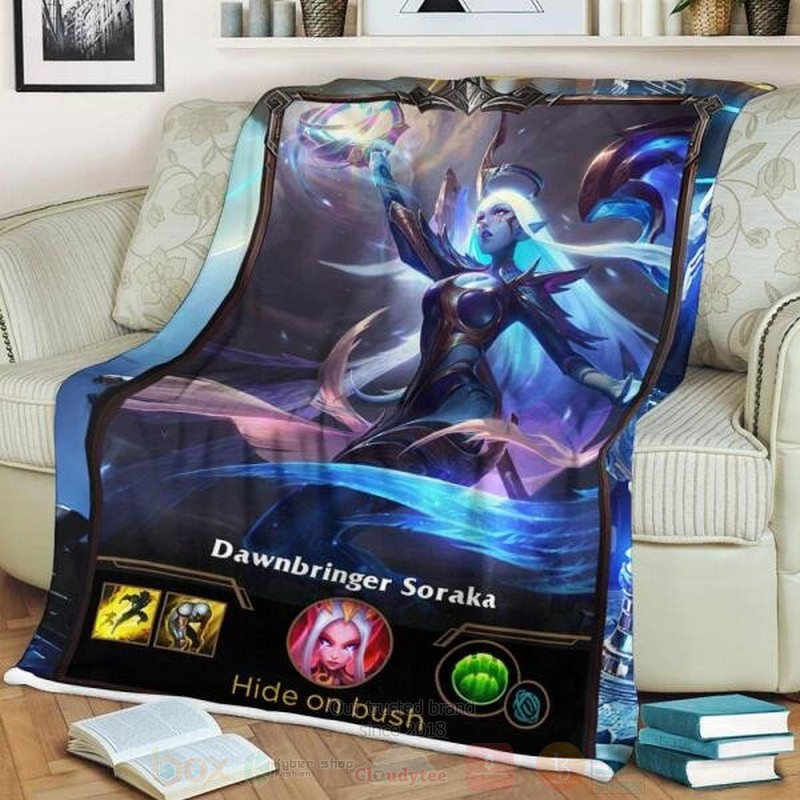 League of Legends Soraka Custom Name Sherpa Blanket 1