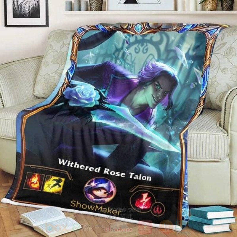League of Legends Talon Custom Name Sherpa Blanket 1