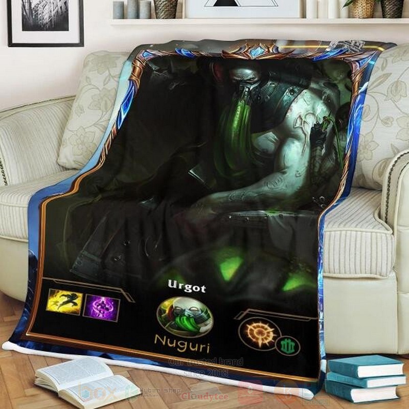 League of Legends Urgot Custom Name Sherpa Blanket 1