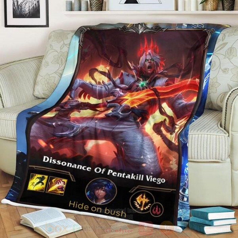 League of Legends Viego Custom Name Sherpa Blanket 1