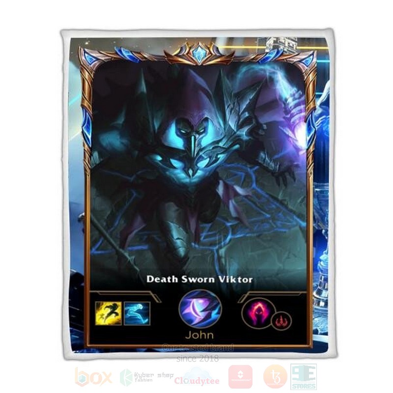 League of Legends Viktor Custom Name Sherpa Blanket