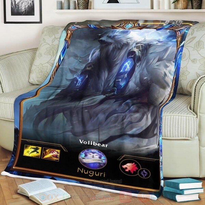 League of Legends Volibear Custom Name Sherpa Blanket 1