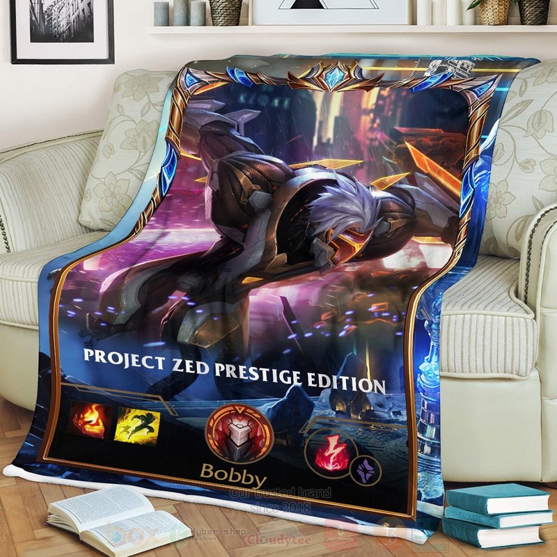 League of Legends Zed Custom Name Sherpa Blanket 1