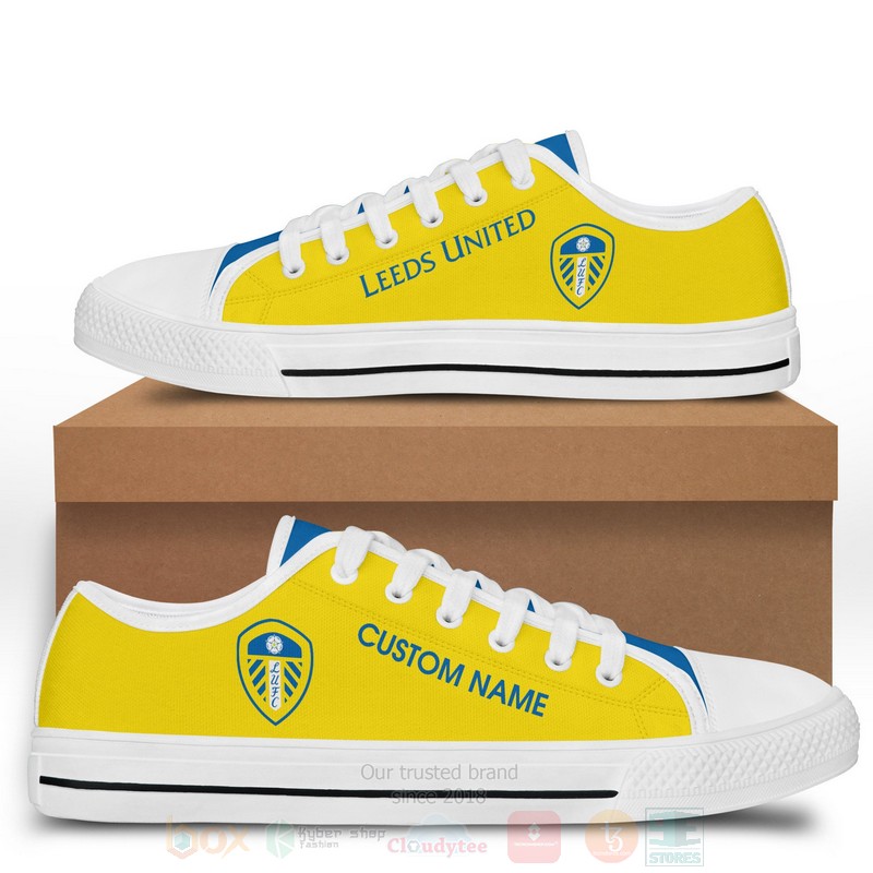 Leeds Custom Name Low Top Canvas Shoes