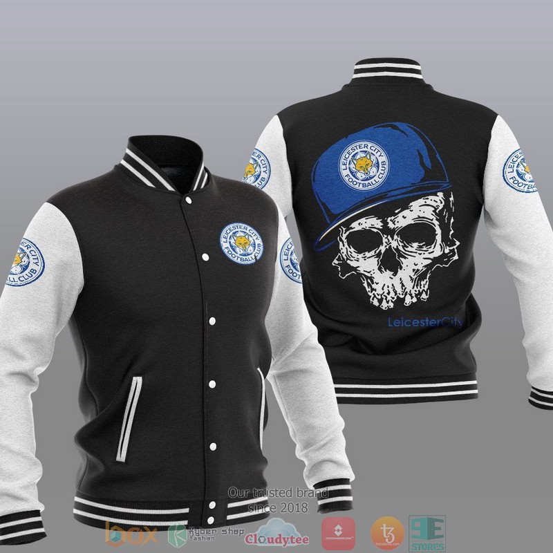 Leicester City FC Skull Baseball Jacket 12 Leicester City FC Skull Baseball Jacket