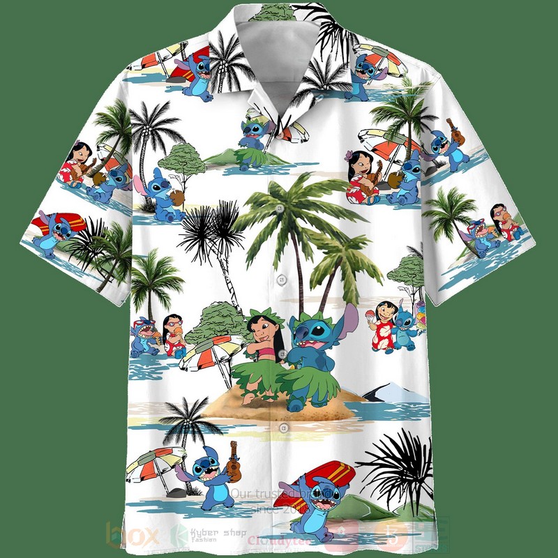 Lilo And Stitch Disney Short Sleeve Hawaiian Shirt