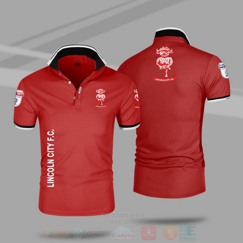 BEST Lincoln City FC Premium 3D Polo Shirt 6 Lincoln City FC Premium Polo Shirt 1 2 3 4 5