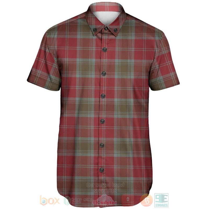 BEST Lindsay Weathered Tartan Aloha Shirt 2 Lindsay Weathered Tartan Short Sleeve Hawaiian Shirt 1