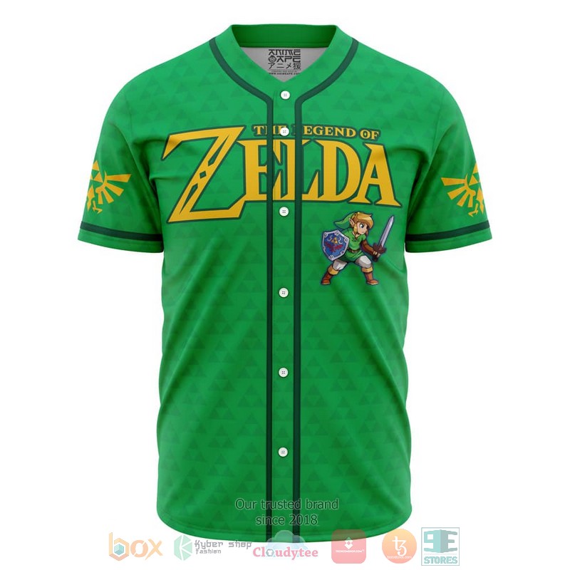 HOT Link Legend Of Zelda Baseball Shirt 4 Link Legend Of Zelda Baseball Jersey