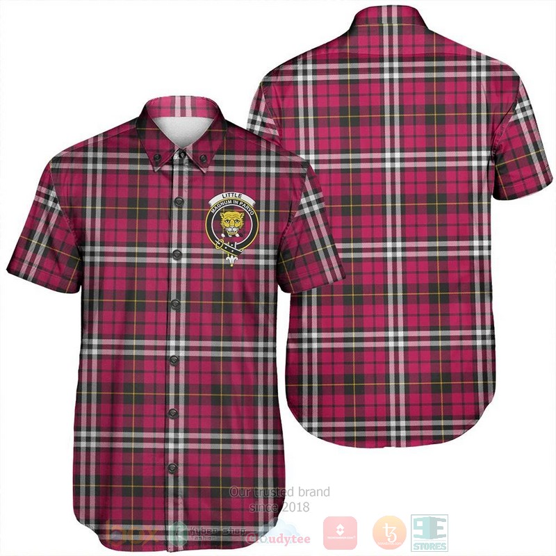 Little Tartan Crest Short Sleeve Hawaiian Shirt