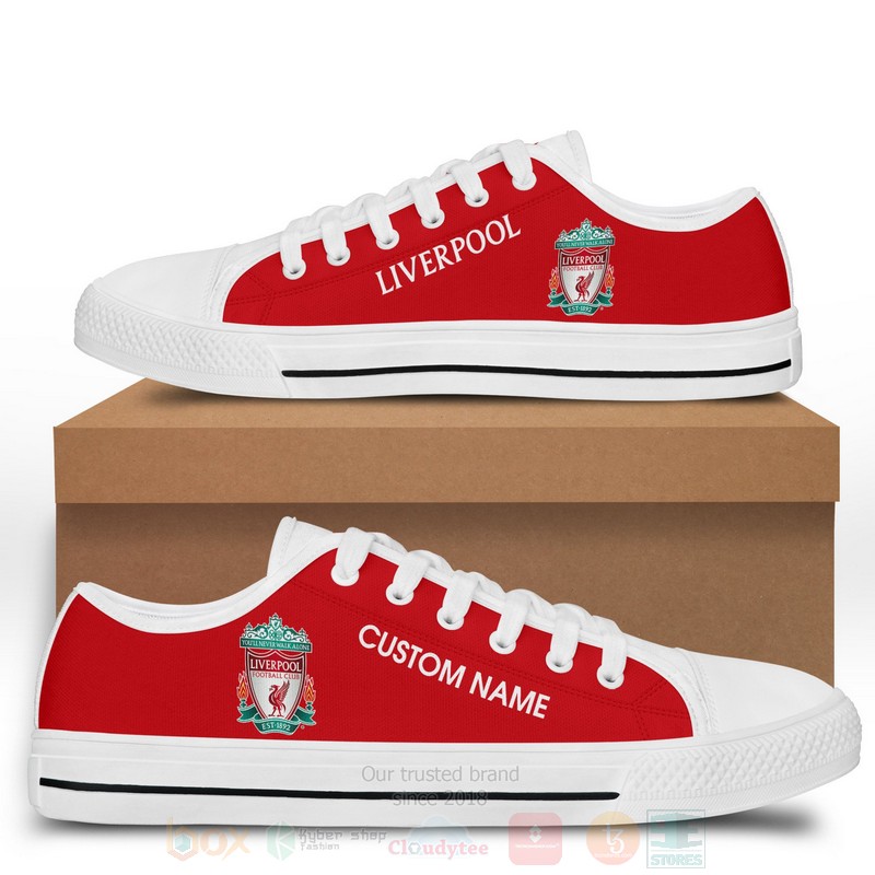 Liverpool Custom Name Low Top Canvas Shoes