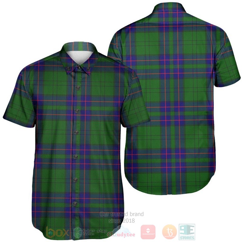 Lockhart Modern Tartan Short Sleeve Hawaiian Shirt