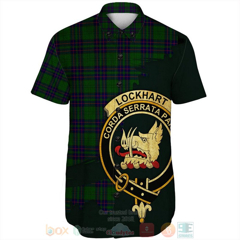 BEST Logan Ancient Tartan Crest Personalized Aloha Shirt 2 Logan Ancient Tartan Crest Custom Name Short Sleeve Hawaiian Shirt 1