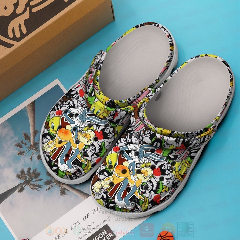 Looney Tunes Funny Pattern Characters Crocband Crocs Clog Shoes 1