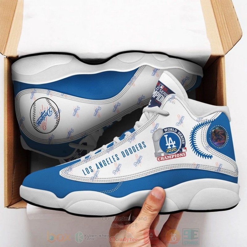 Los Angeles Dodgers Football MLB Air Jordan 13 Shoes