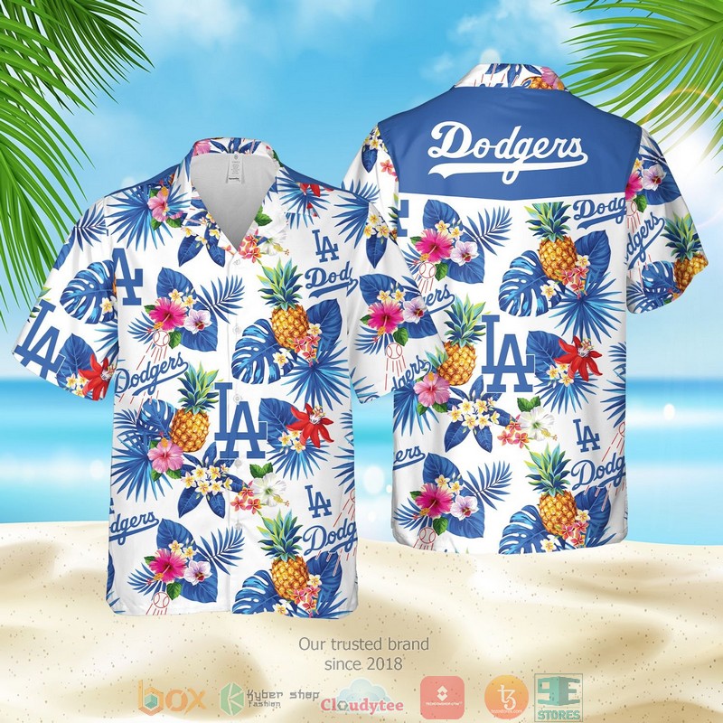 NEW Los Angeles Dodgers MLB pineapple Summer Hawaii Shirt, Shorts 2 Los Angeles Dodgers MLB pineapple Hawaiian Shirt Shorts 1