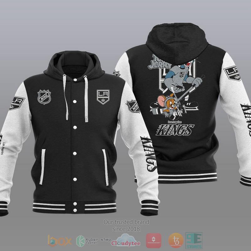 Los Angeles Kings NHL Tom And Jerry Baseball Hoodie Jacket