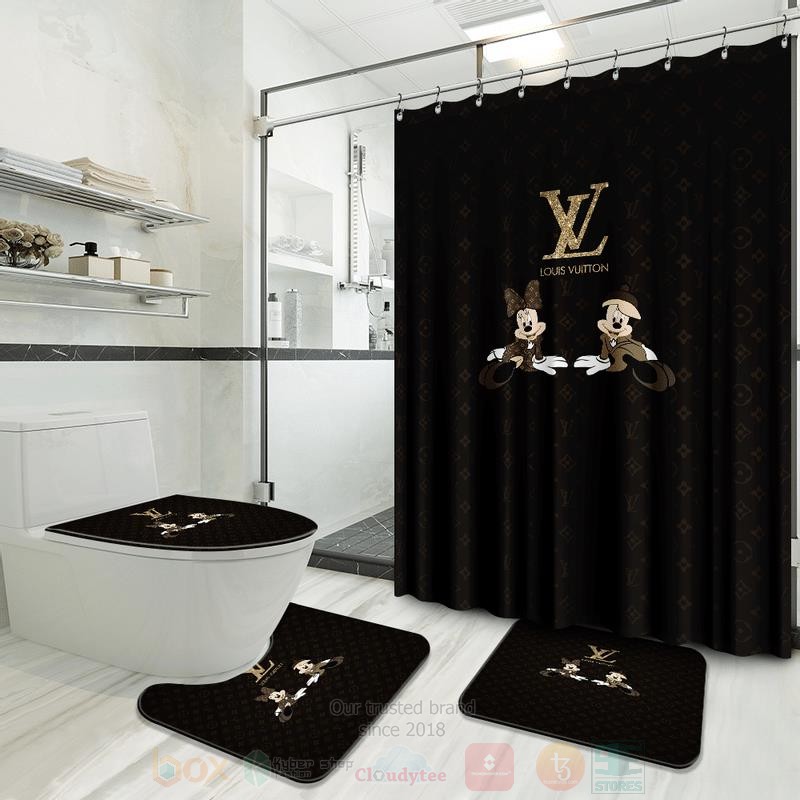 Louis Vuitton Mickey Mouse Mickey Minnie Bathroom Sets